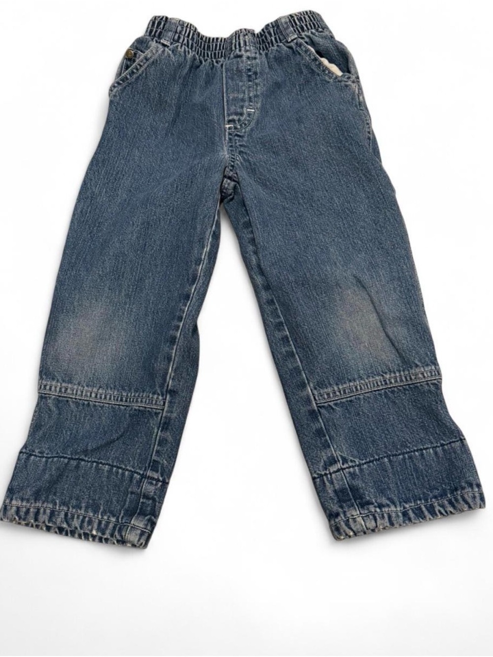 VTG LEGO Wear Jeans 4T Kabooki Cargo Denim Pants Elastic Waist Blue Boys RARE